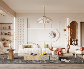 Wabi-sabi Style A Living Room-ID:359427936