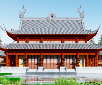 Chinese Style Ancient Architectural Buildings-ID:257990489