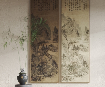 New Chinese Style Wabi-sabi Style Painting-ID:573220013