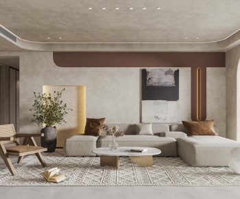 Wabi-sabi Style A Living Room-ID:218981989