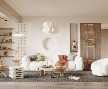 Wabi-sabi Style A Living Room-ID:159841068
