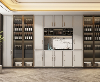 New Chinese Style Wine Cabinet-ID:110316047