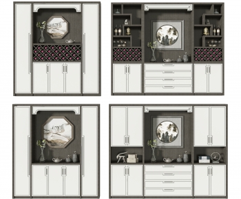 New Chinese Style Wine Cabinet-ID:771286018