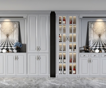 American Style Wine Cabinet-ID:350164892
