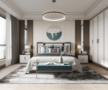 New Chinese Style Bedroom-ID:718272924
