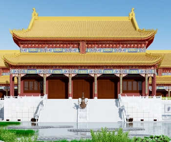 Chinese Style Ancient Architectural Buildings-ID:833970077