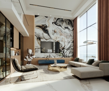 Modern A Living Room-ID:396970995