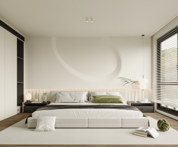 Modern Wabi-sabi Style Bedroom-ID:878730063