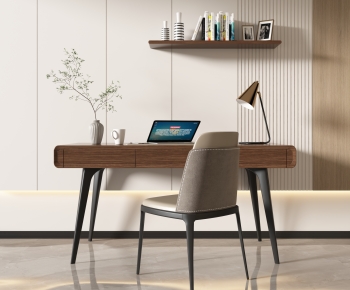 Modern Computer Desk And Chair-ID:413248064