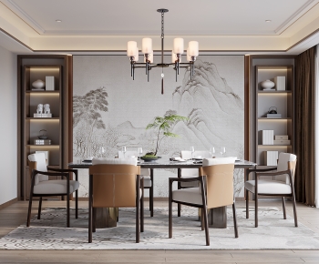 New Chinese Style Dining Room-ID:223484046