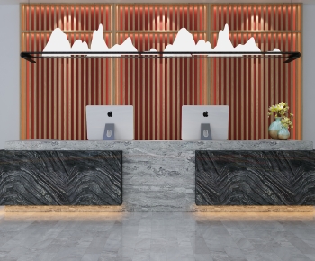 New Chinese Style Reception Desk-ID:717926033