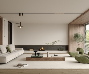 Wabi-sabi Style A Living Room-ID:130275968