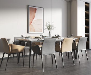 Modern Dining Table And Chairs-ID:405886895
