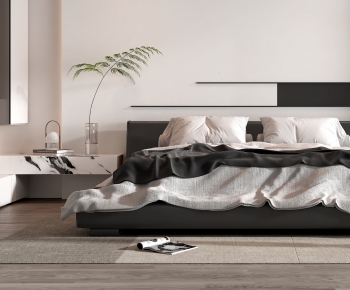 Modern Double Bed-ID:116776947