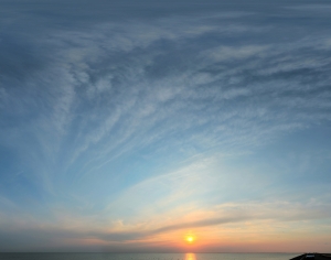 全景天空-日落-ID:667850935