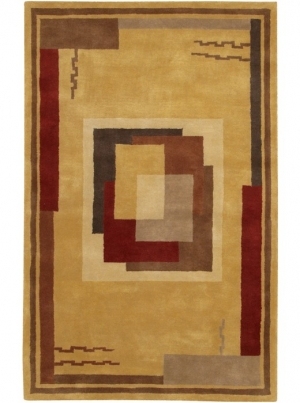 现代抽象几何图案地毯-ID:4000677
