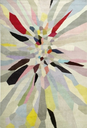 现代抽象几何图案地毯-ID:4000689
