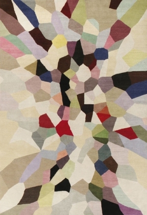 现代抽象几何图案地毯-ID:4000710