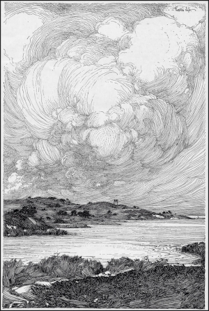 美国艺术家 Franklin Booth 的钢笔画，丝丝线条清晰准确，如针织地毯般华美。-ID:4000774