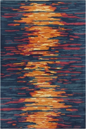 现代风格夕阳图案地毯贴图-ID:4000778