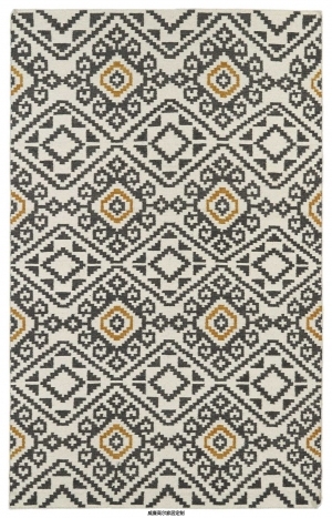 现代风格咖色几何图形地毯贴图-ID:4001047
