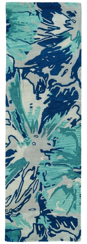 走廊过道蓝色花纹地毯贴图-ID:4001112