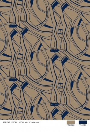 现代抽象几何图案地毯-ID:4001144