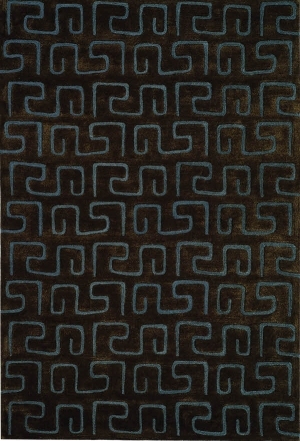 现代抽象几何图案地毯-ID:4001260