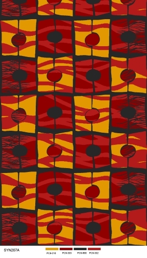 现代抽象几何图案地毯-ID:4001282
