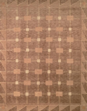 现代抽象几何图案地毯-ID:4001368