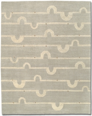现代抽象几何图案地毯-ID:4001402