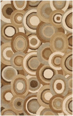 现代抽象几何图案地毯-ID:4001451