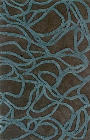 现代抽象几何图案地毯-ID:4001464