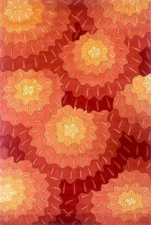现代抽象几何图案地毯-ID:4001602