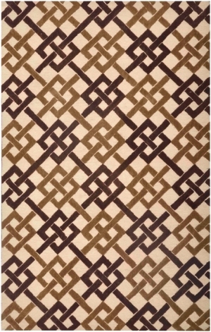 现代抽象几何图案地毯-ID:4001622
