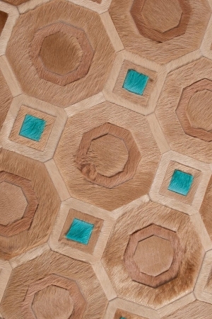现代抽象几何图案地毯-ID:4001659