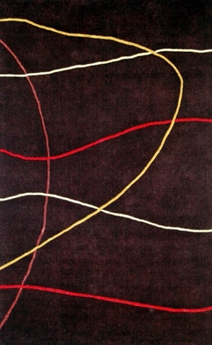 现代抽象几何图案地毯-ID:4001940
