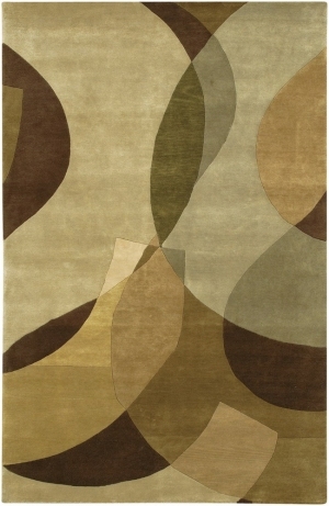 现代抽象几何图案地毯-ID:4002455