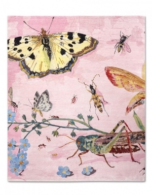 新中式蝴蝶昆虫图案地毯贴图-高端定制-2-ID:4003935