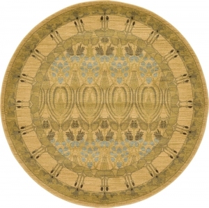 圆形古典欧式地毯-ID:4004297