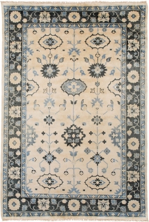 美式古典灰蓝色花纹图案地毯贴图-高端定制-ID:4004463