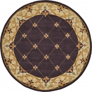 圆形古典欧式地毯-ID:4004631