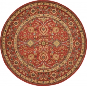 圆形古典欧式地毯-ID:4005007