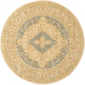 圆形古典欧式地毯-ID:4005286