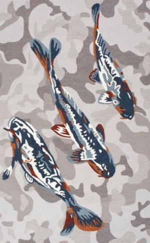 新中式风格鱼图案地毯贴图-ID:4005413