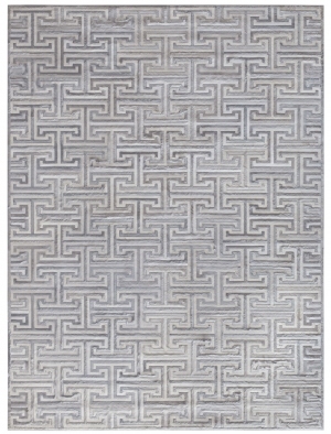 灰白色中式图案拼接牛皮地毯贴图-ID:4005690