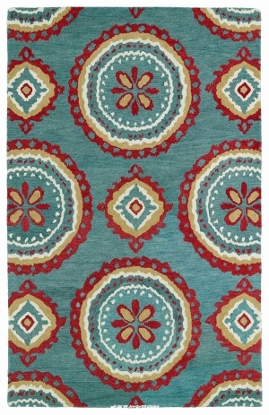 美式风格青色花纹地毯贴图-ID:4006918