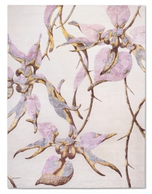 新中式植物图案地毯贴图-高端定制-ID:4007356