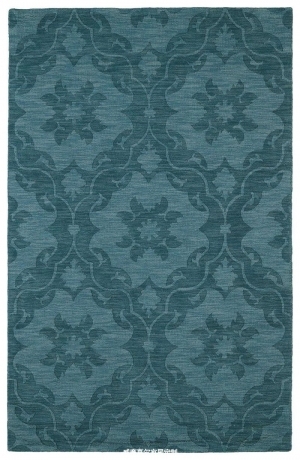 美式风格孔雀蓝花纹地毯贴图-ID:4007399