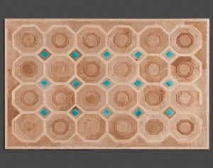 现代抽象几何图案地毯-ID:4008632